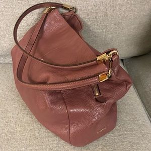 mauve coach purse